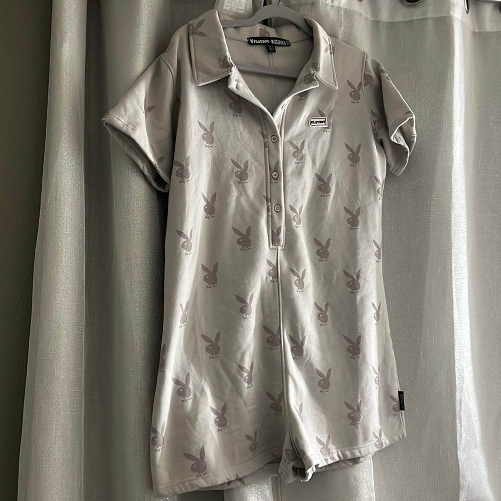 Playboy sleepwear romper, new without tags